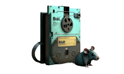 floppy-disk-and-a little-mouse